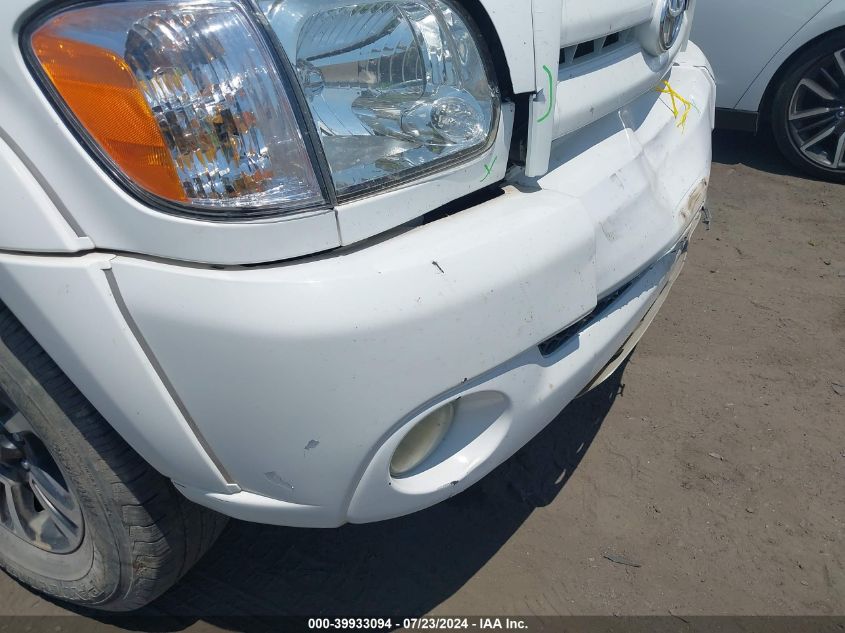 2005 Toyota Tundra Limited V8 VIN: 5TBET38185S492382 Lot: 39933094