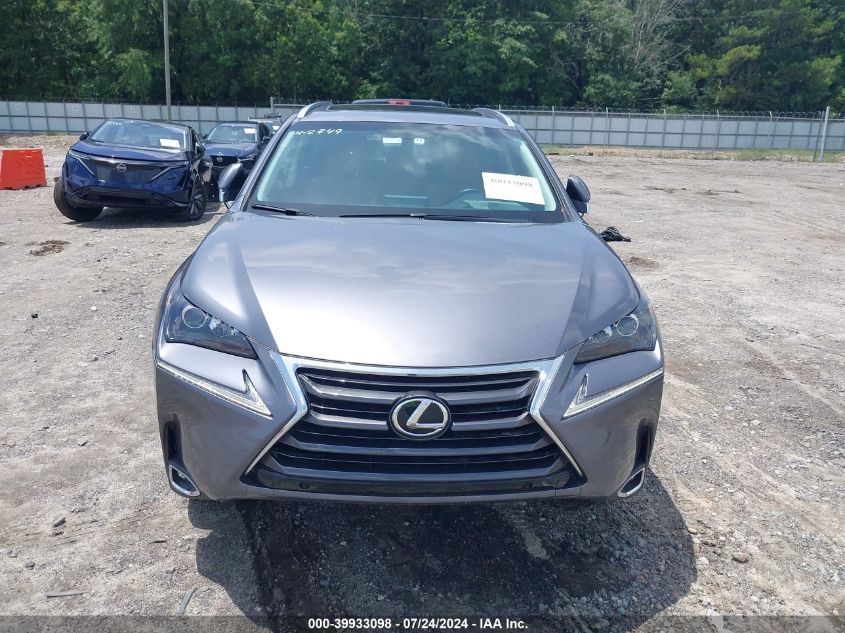 2016 Lexus Nx 200T VIN: JTJBARBZ5G2083524 Lot: 39933098