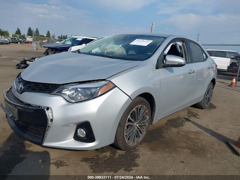 2015 Toyota Corolla S Plus VIN: 2T1BURHE0FC360062 Lot: 39933111