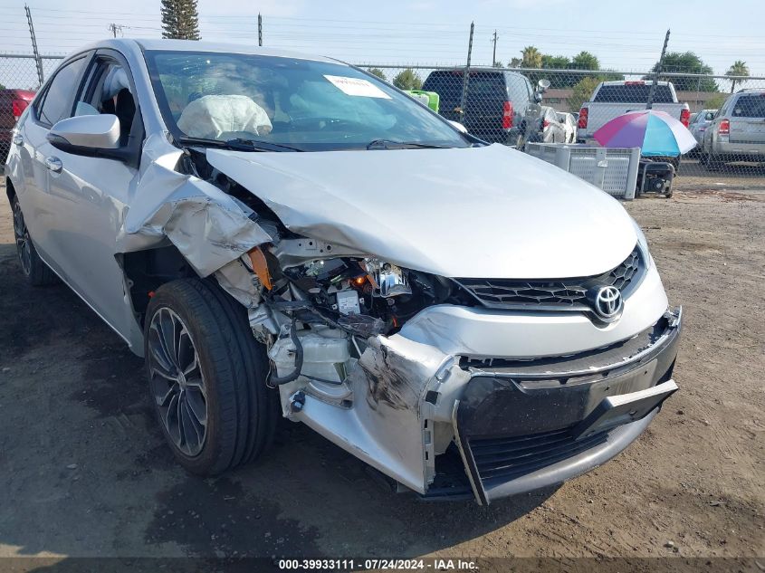 2015 Toyota Corolla S Plus VIN: 2T1BURHE0FC360062 Lot: 39933111