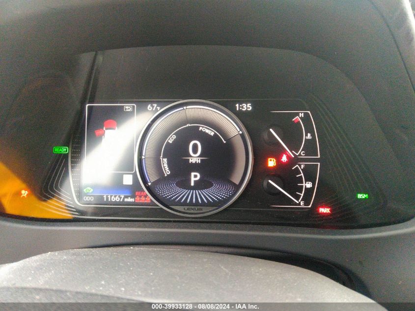 2021 Lexus Ux 250H VIN: JTHP9JBH4M2044539 Lot: 39933128
