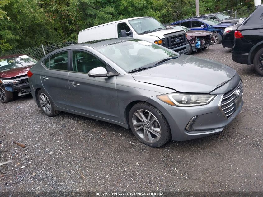 2017 HYUNDAI ELANTRA LIMITED - KMHD84LF5HU313448