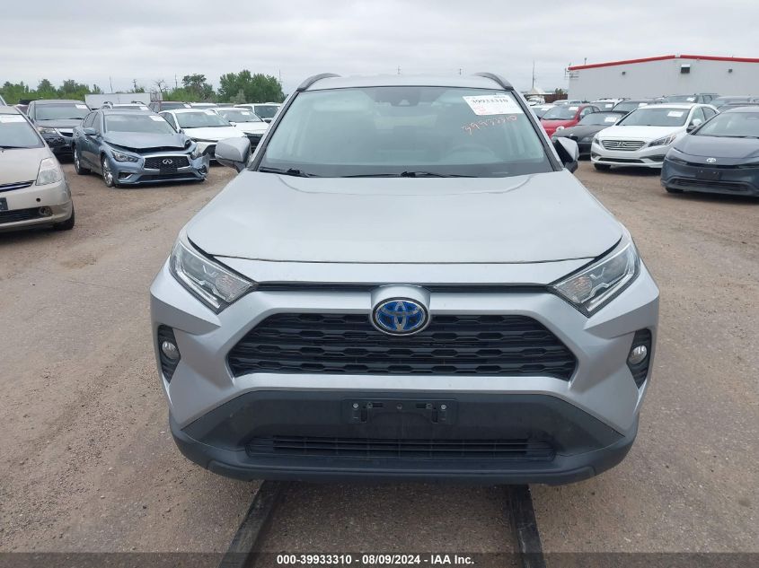 2020 Toyota Rav4 Hybrid Xle VIN: 2T3R6RFV3LW001060 Lot: 39933310
