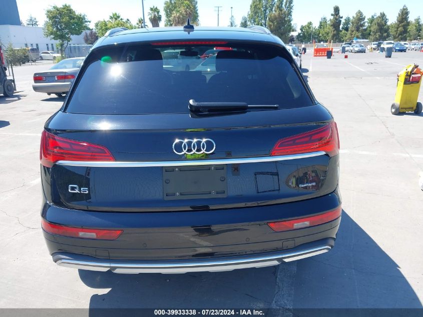 2021 Audi Q5 Premium Plus 45 Tfsi Quattro S Tronic VIN: WA1BAAFY7M2016726 Lot: 39933338