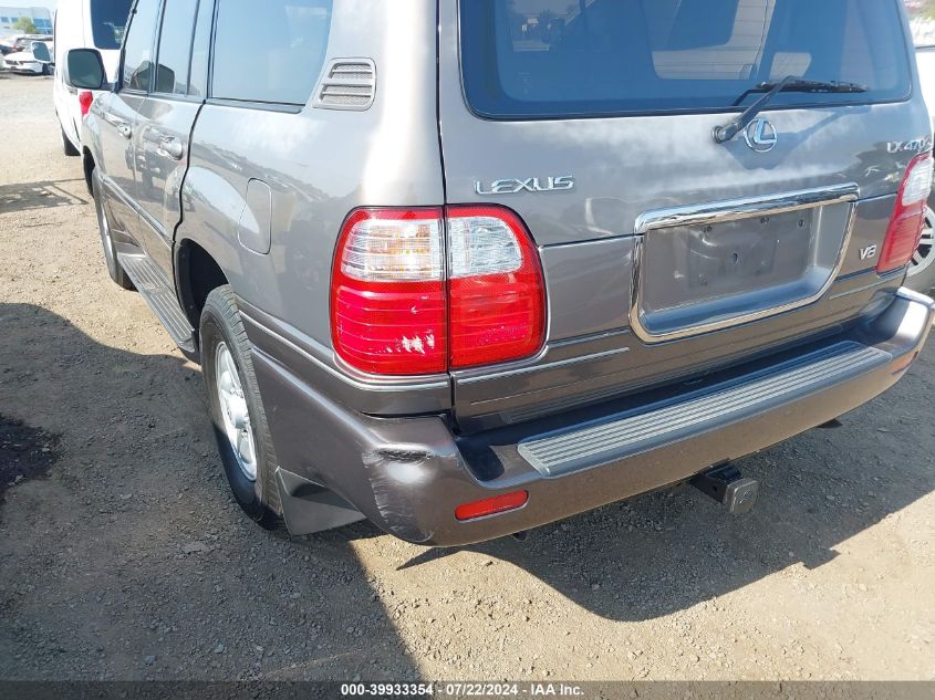 1999 Lexus Lx 470 VIN: JT6HT00WXX0040554 Lot: 39933354