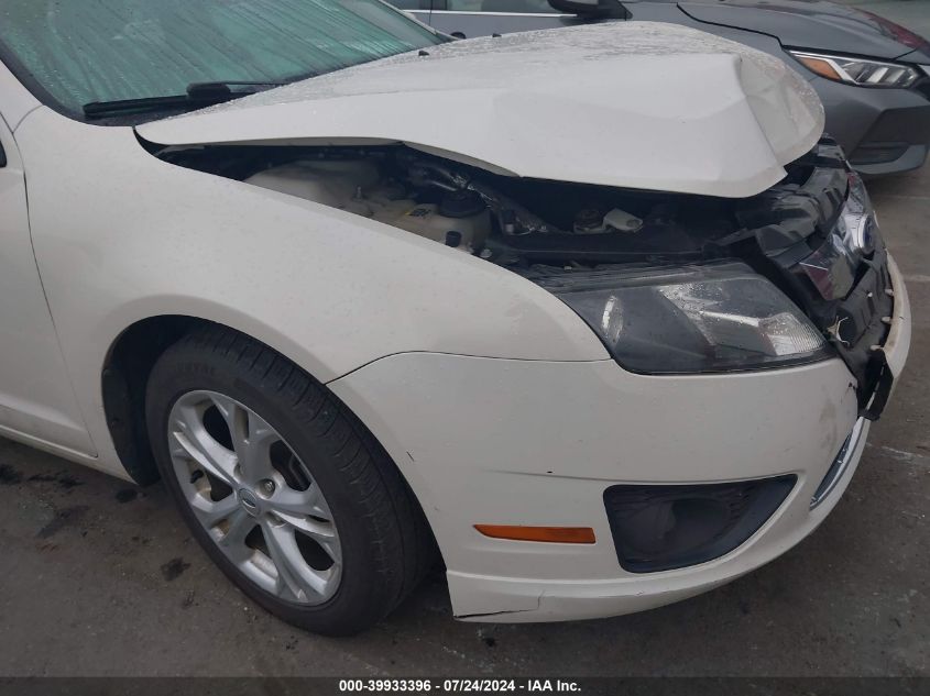 2012 Ford Fusion Se VIN: 3FAHP0HA9CR233204 Lot: 39933396