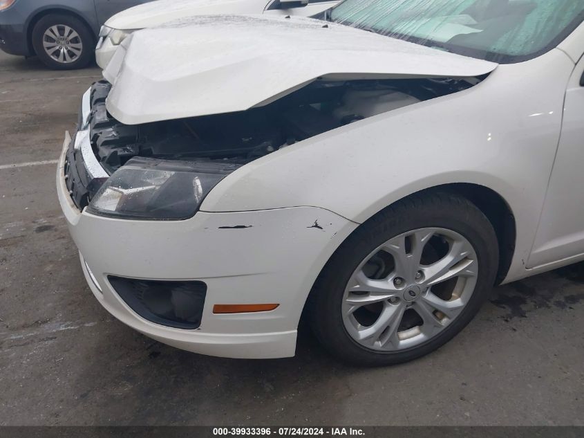 2012 Ford Fusion Se VIN: 3FAHP0HA9CR233204 Lot: 39933396