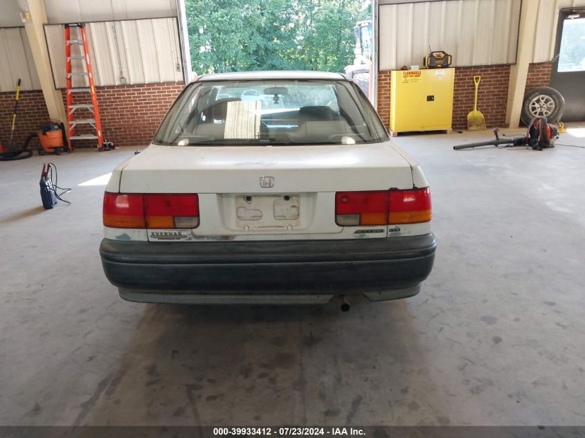 1992 Honda Accord Dx VIN: 1HGCB7645NA152238 Lot: 39933412
