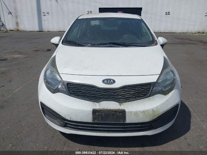 2012 Kia Rio Lx VIN: KNADM4A39C6087997 Lot: 39933422