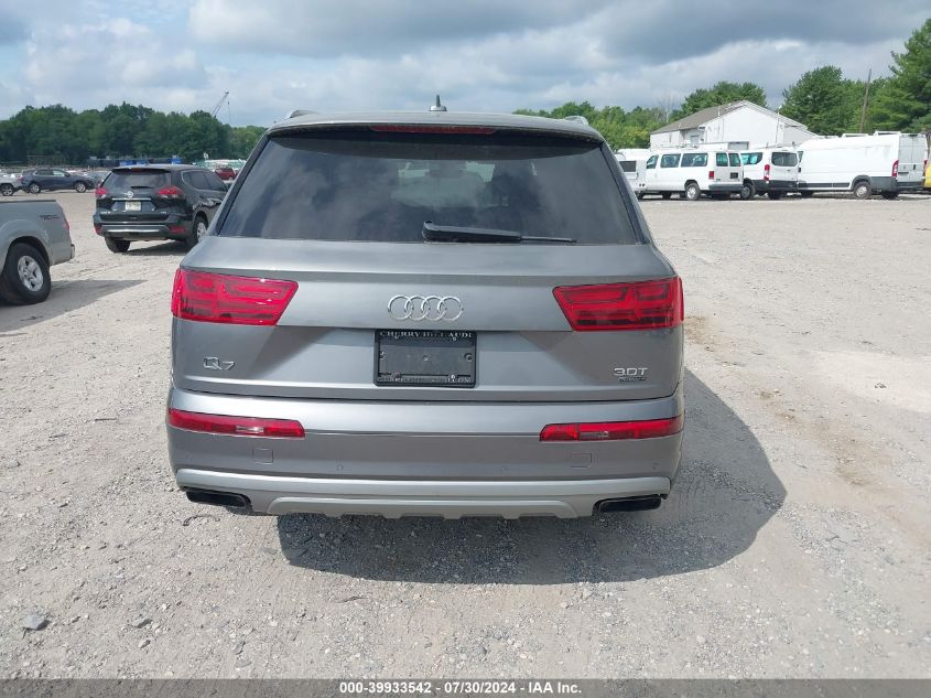 2017 Audi Q7 3.0T Premium VIN: WA1LAAF73HD011965 Lot: 39933542