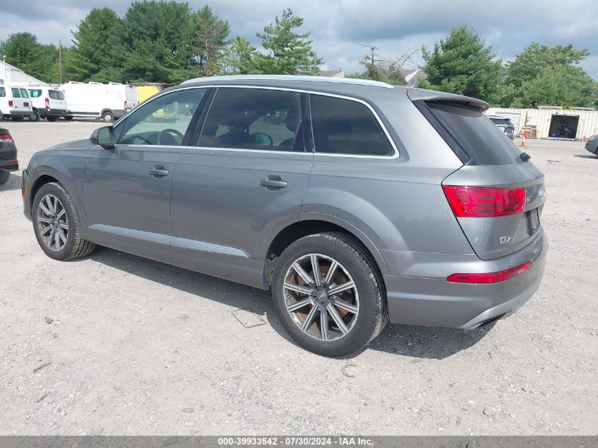 2017 Audi Q7 3.0T Premium VIN: WA1LAAF73HD011965 Lot: 39933542