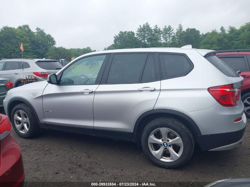 2011 BMW X3 xDrive28I VIN: 5UXWX5C58BL714873 Lot: 39933554