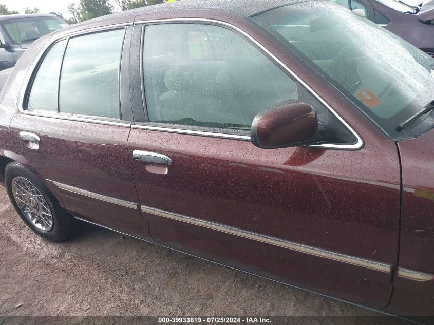 2001 Mercury Grand Marquis Gs VIN: 2MEFM74W41X644768 Lot: 39933619