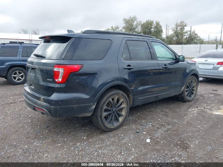 1FM5K8D8XHGC41772 2017 Ford Explorer Xlt