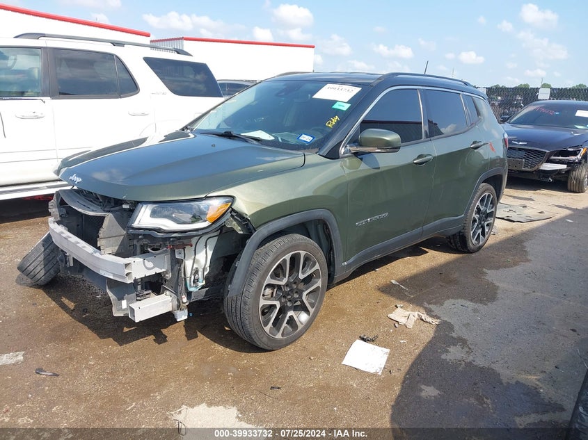 VIN 3C4NJCCB8JT488524 2018 JEEP COMPASS LIMITED