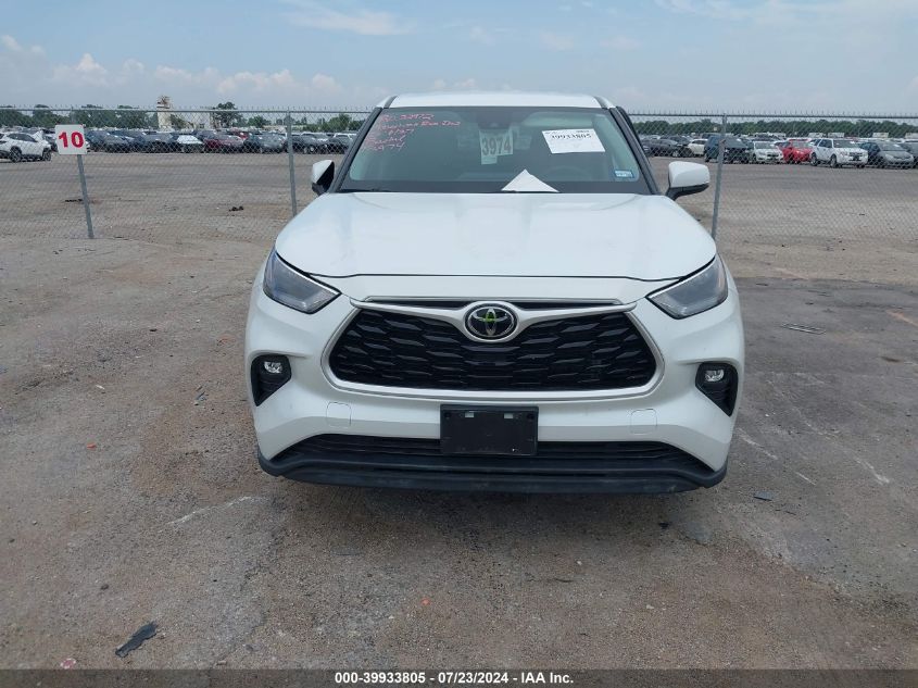 2022 Toyota Highlander Le VIN: 5TDZZRAH7NS133767 Lot: 39933805