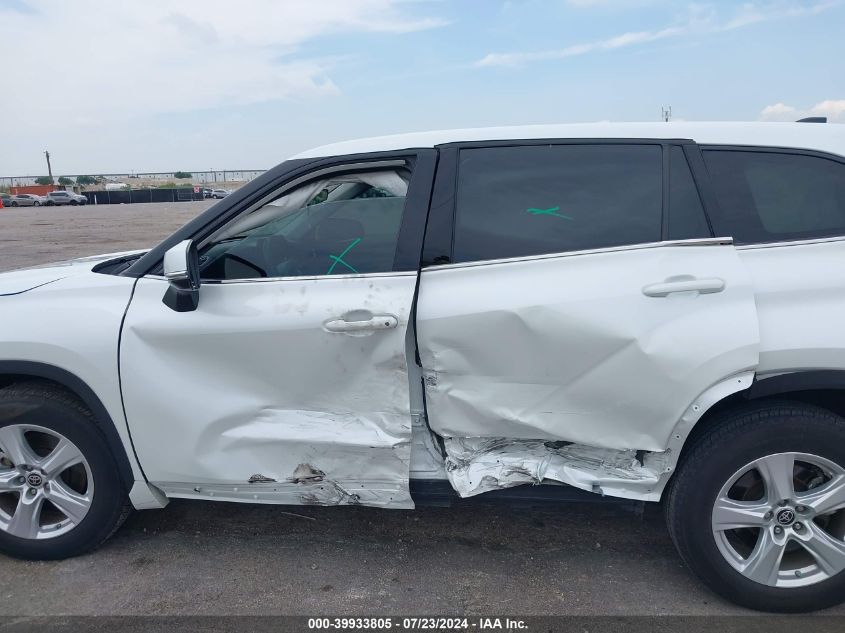 2022 Toyota Highlander Le VIN: 5TDZZRAH7NS133767 Lot: 39933805