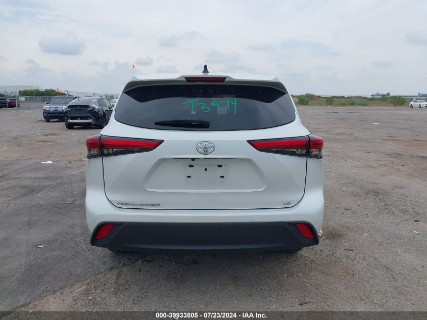 2022 Toyota Highlander Le VIN: 5TDZZRAH7NS133767 Lot: 39933805
