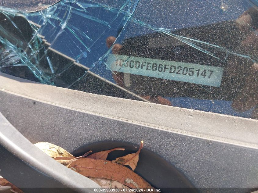 2015 Dodge Dart Gt VIN: 1C3CDFEB6FD205147 Lot: 39933930