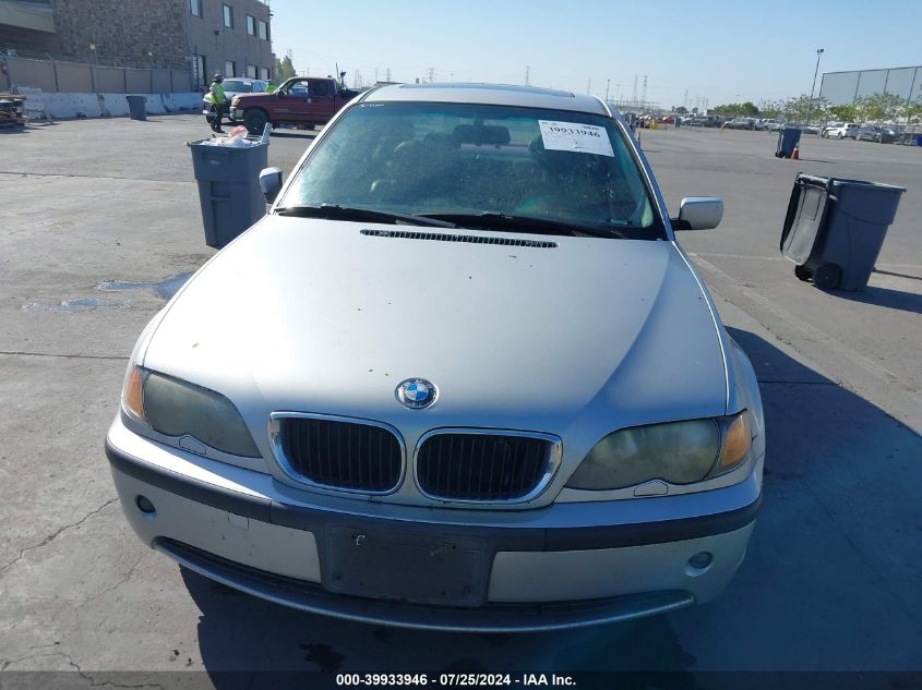 2002 BMW 325 I VIN: WBAEV33452KL68623 Lot: 39933946