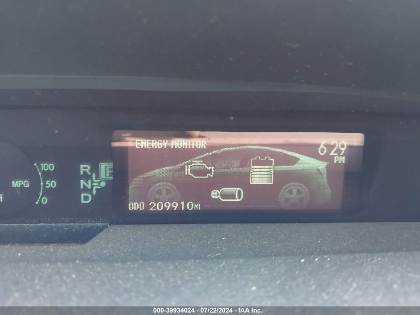 2013 Toyota Prius Two VIN: JTDKN3DU8D5547437 Lot: 39934024