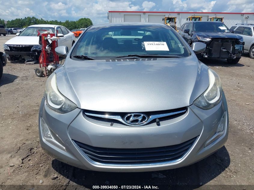 2016 Hyundai Elantra Se VIN: KMHDH4AE3GU480528 Lot: 39934050