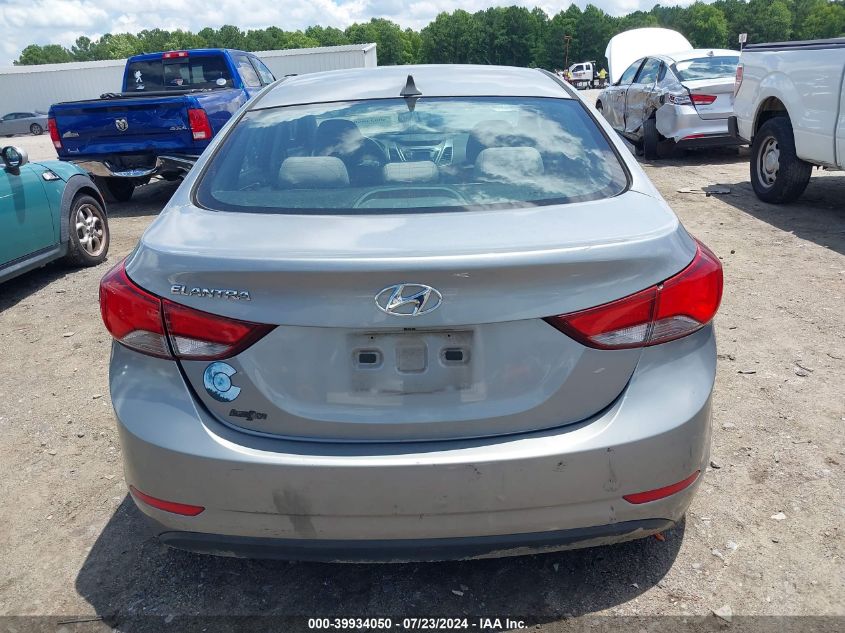 2016 Hyundai Elantra Se VIN: KMHDH4AE3GU480528 Lot: 39934050