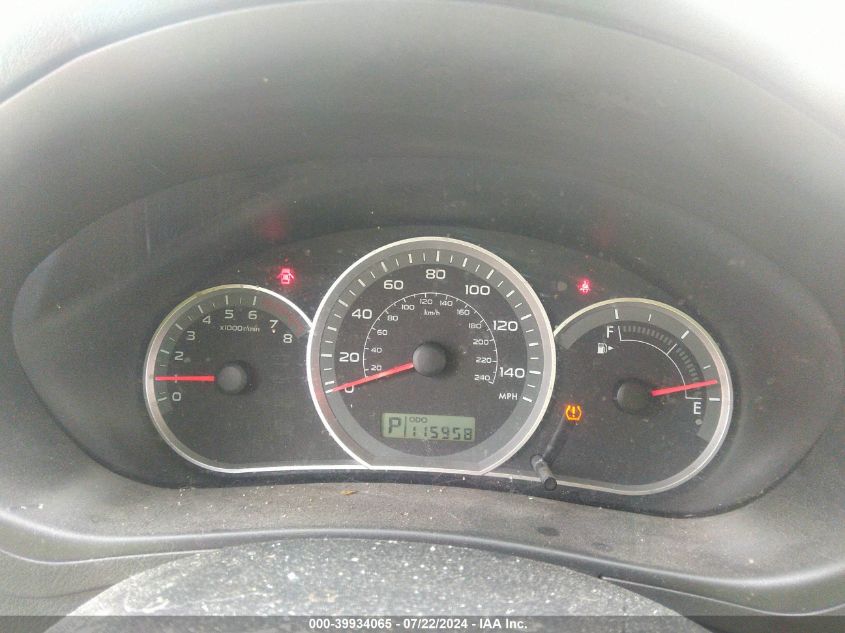 2008 Subaru Impreza 2.5I VIN: JF1GH61608H805660 Lot: 39934065