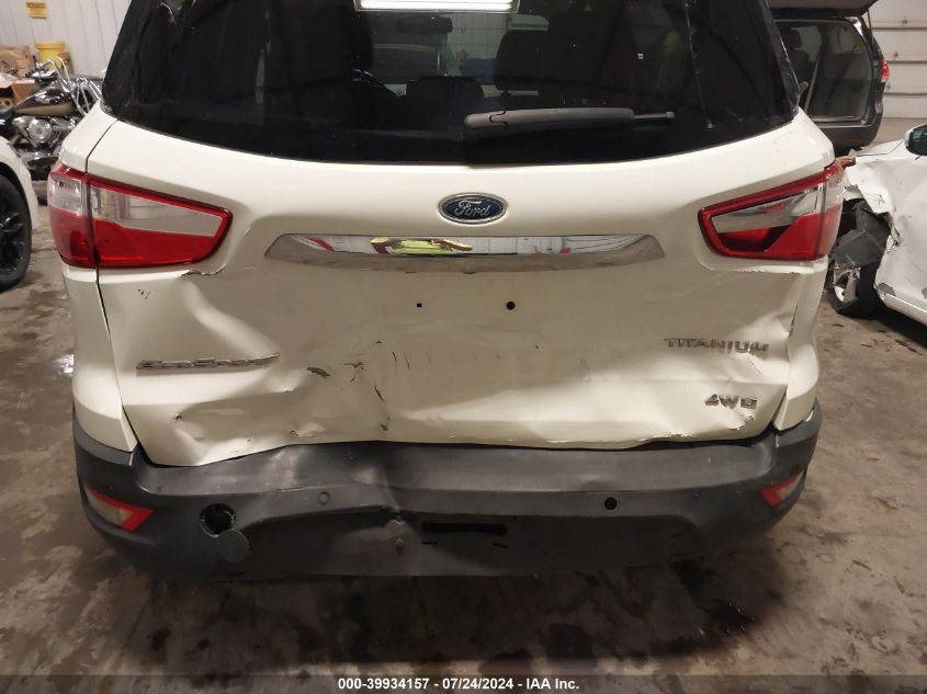 2020 Ford Ecosport Titanium VIN: MAJ6S3KL4LC328480 Lot: 39934157