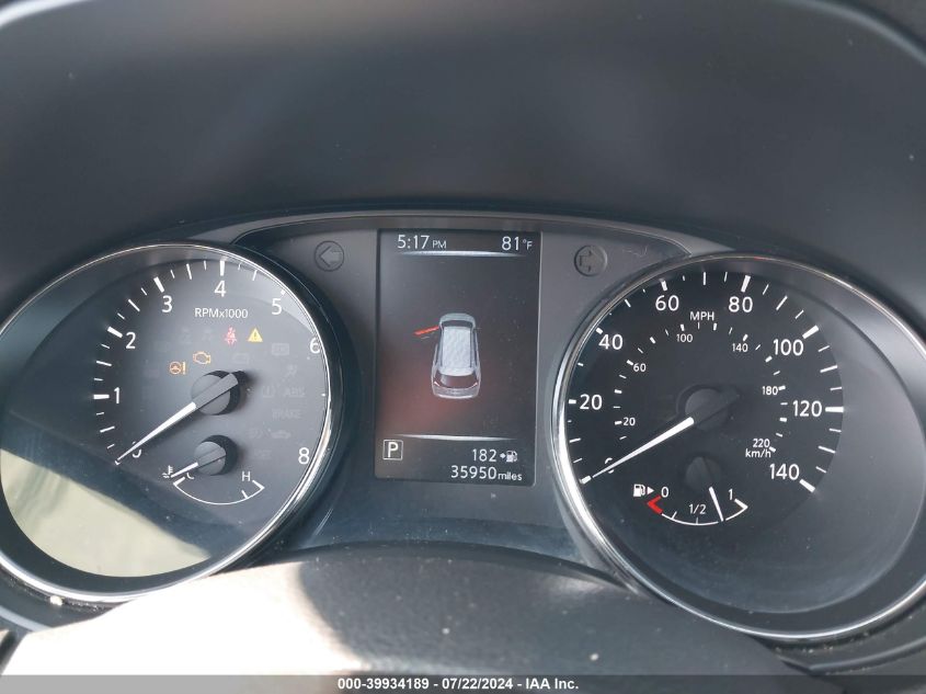 2017 Nissan Rogue Sv VIN: KNMAT2MT0HP569767 Lot: 39934189