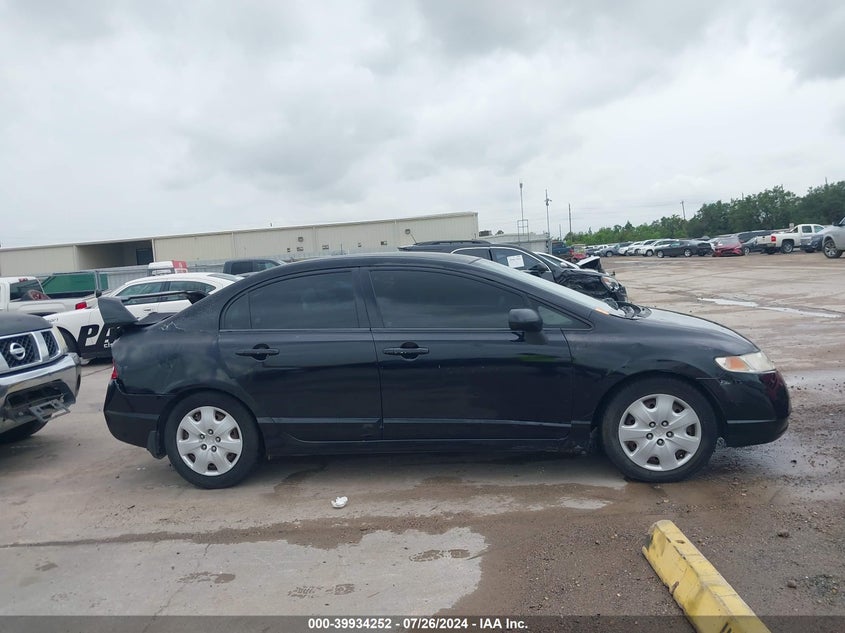 2008 Honda Civic Sdn Lx VIN: 1HGFA16548L074274 Lot: 39934252