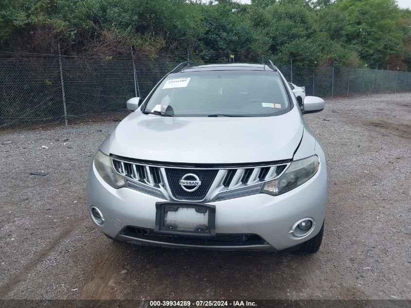 2009 Nissan Murano Sl VIN: JN8AZ18W59W214005 Lot: 39934289