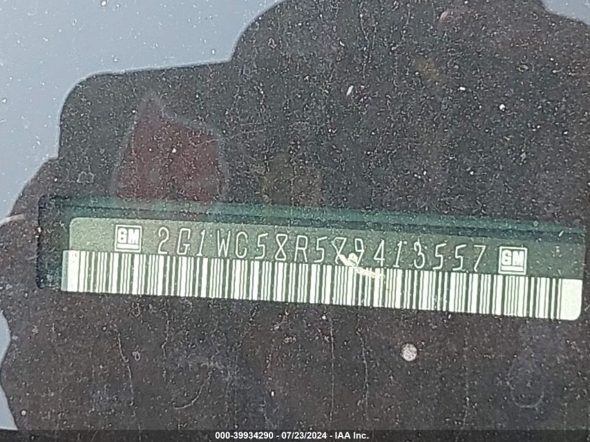 2007 Chevrolet Impala Lt VIN: 2G1WC58R579413557 Lot: 39934290
