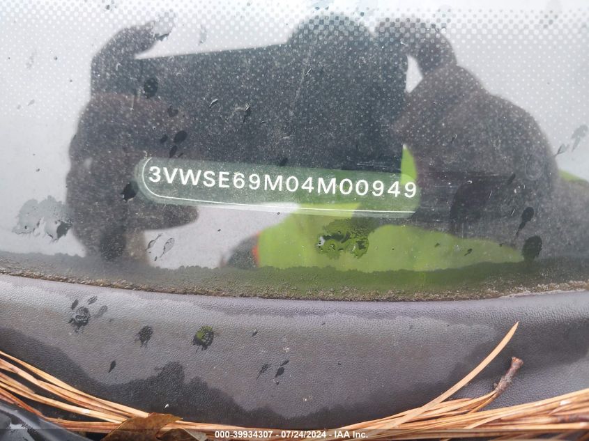 2004 Volkswagen Jetta Gls 1.8T VIN: 3VWSE69M04M009493 Lot: 39934307