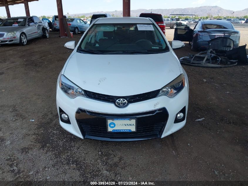 2016 Toyota Corolla S Plus VIN: 5YFBURHE6GP562258 Lot: 39934328