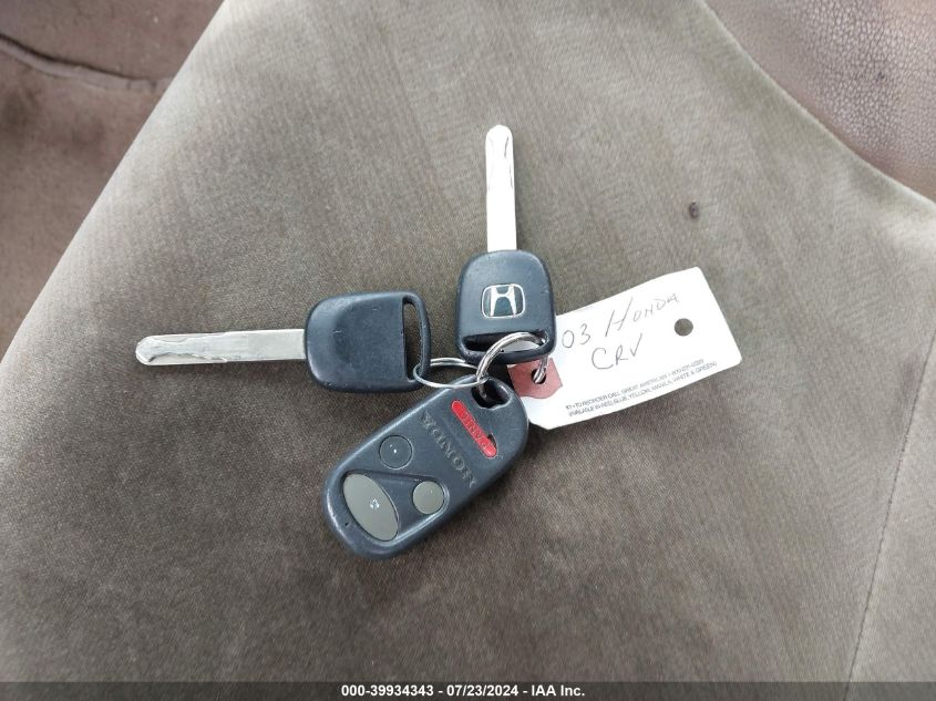 2003 Honda Cr-V Ex VIN: JHLRD78893C033406 Lot: 39934343