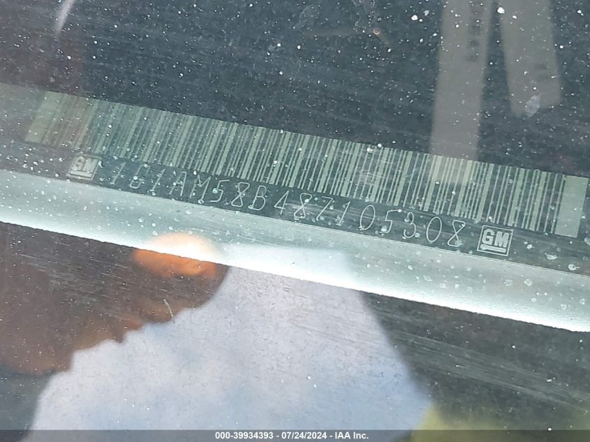 2008 Chevrolet Cobalt Sport VIN: 1G1AM58B487105308 Lot: 39934393