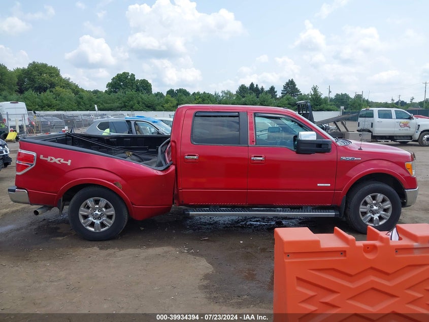 2012 Ford F-150 Lariat VIN: 1FTFW1ET8CFB66205 Lot: 39934394