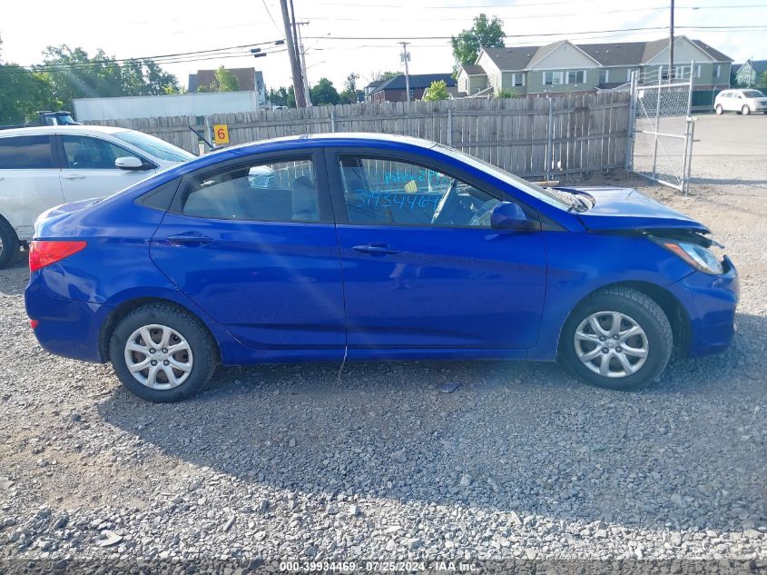 2013 Hyundai Accent Gls/Gs VIN: KMHCT4AE7DU444024 Lot: 39934469