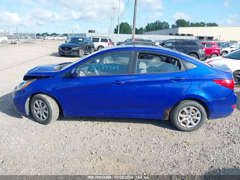 2013 Hyundai Accent Gls/Gs VIN: KMHCT4AE7DU444024 Lot: 39934469