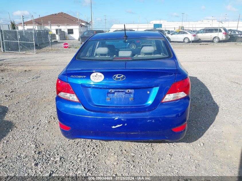 2013 Hyundai Accent Gls/Gs VIN: KMHCT4AE7DU444024 Lot: 39934469