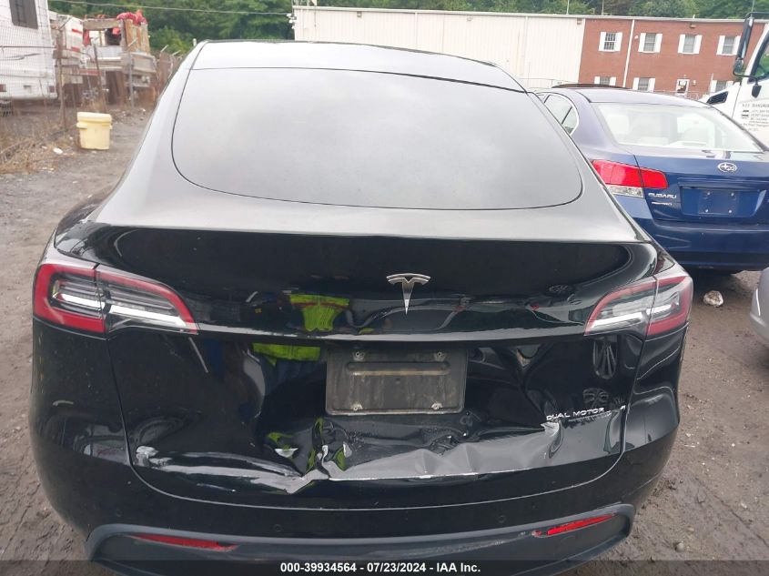 2020 Tesla Model Y Long Range Dual Motor All-Wheel Drive VIN: 5YJYGDEE4LF033812 Lot: 39934564