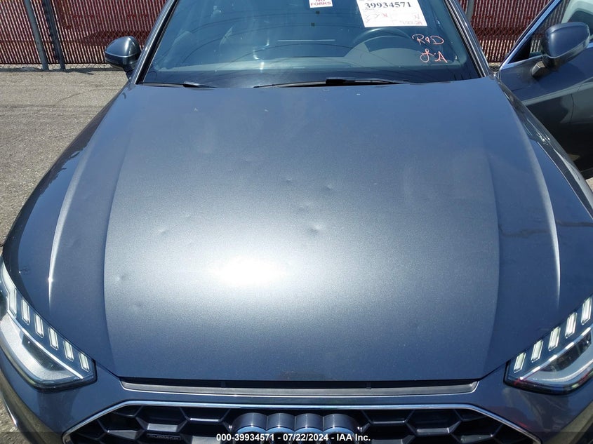 2023 Audi A4 Premium Plus 45 Tfsi S Line Quattro S Tronic VIN: WAUEAAF43PN005920 Lot: 39934571