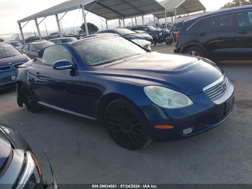 2002 Lexus Sc 430 VIN: JTHFN48Y720014122 Lot: 39934581