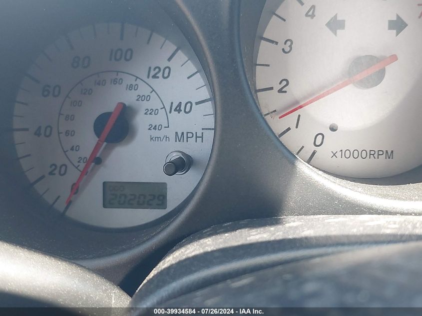 2000 Toyota Mr2 Spyder VIN: JTDFR3202Y0019210 Lot: 39934584