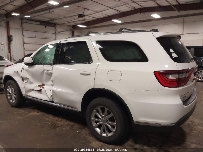 2017 Dodge Durango Sxt Awd VIN: 1C4RDJAG5HC833834 Lot: 39934614