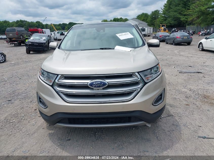 2017 Ford Edge Titanium VIN: 2FMPK3K82HBC40508 Lot: 39934635