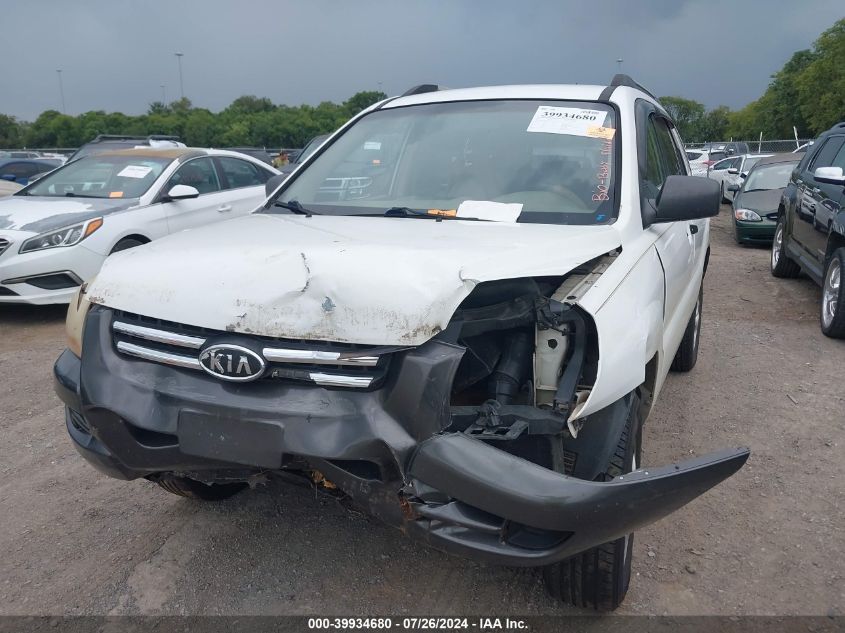 2007 Kia Sportage Lx VIN: KNDJF724X77340950 Lot: 39934680