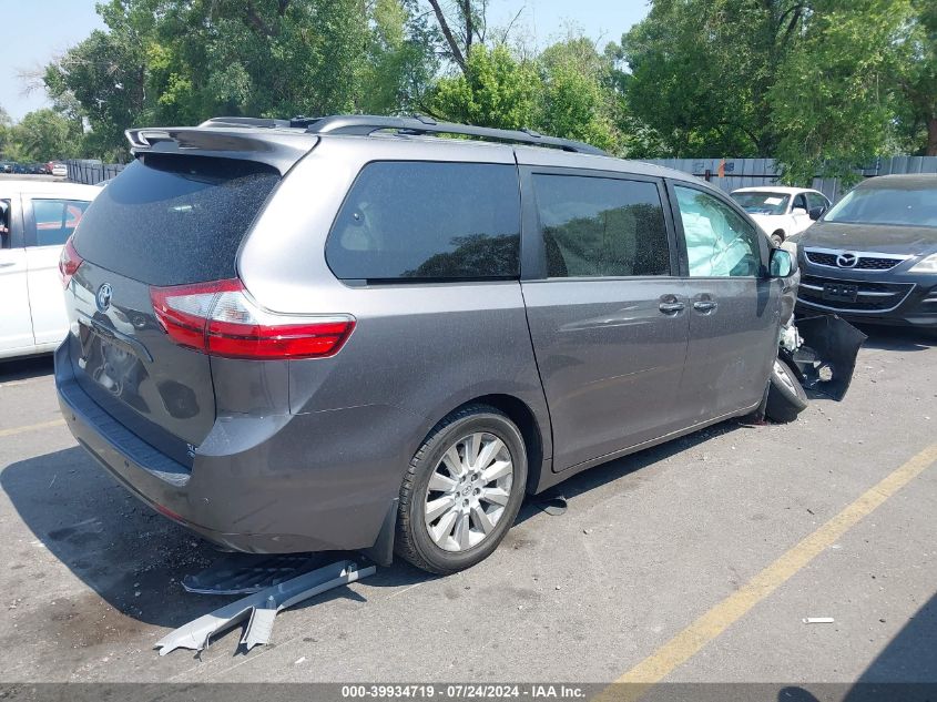 2016 Toyota Sienna Xle 7 Passenger VIN: 5TDDK3DC2GS144920 Lot: 39934719