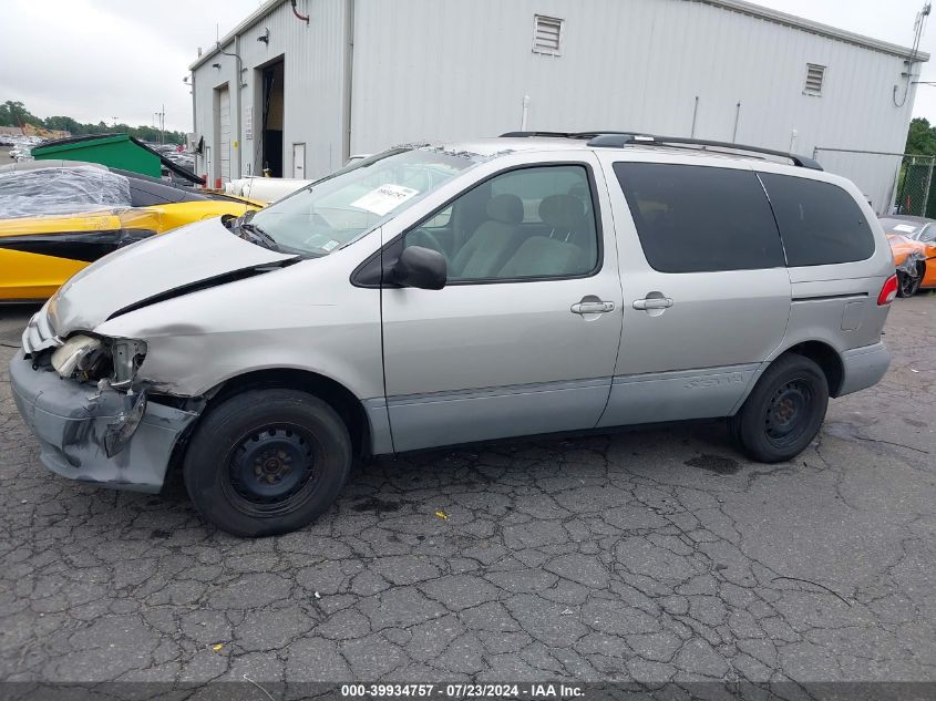 2001 Toyota Sienna Le/Xle VIN: 4T3ZF13C91U331464 Lot: 39934757